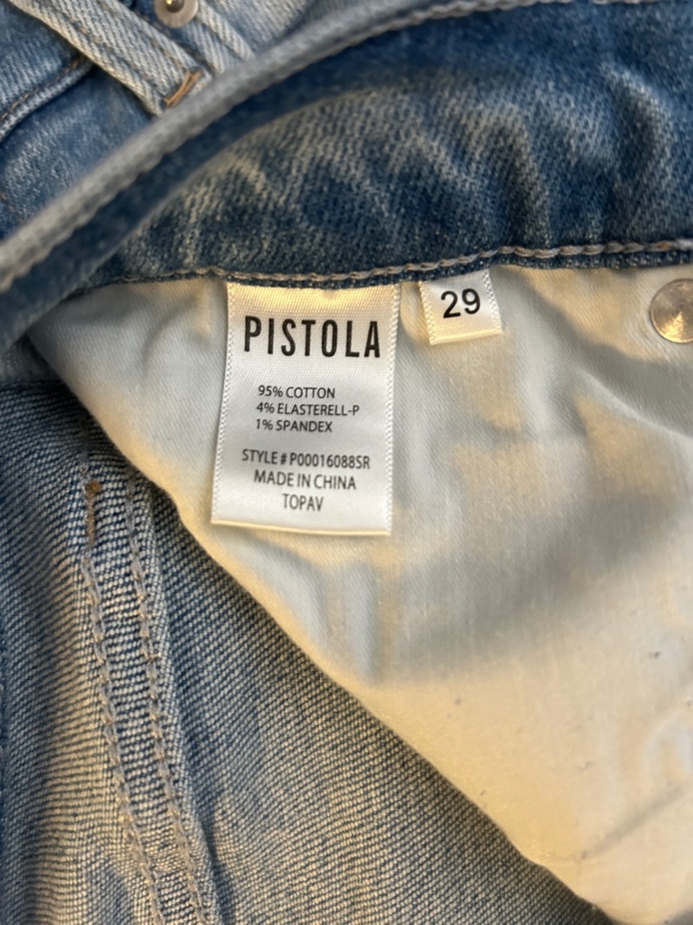 Pistola Lennon High-Rise Cropped Boot Jeans Topanga Vintage - Picture 6 of 8